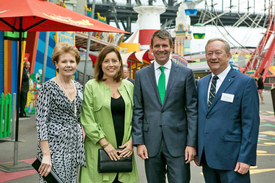 Mike Baird and guests of the Lansdowne Club's annual St Patrick's day lunch.