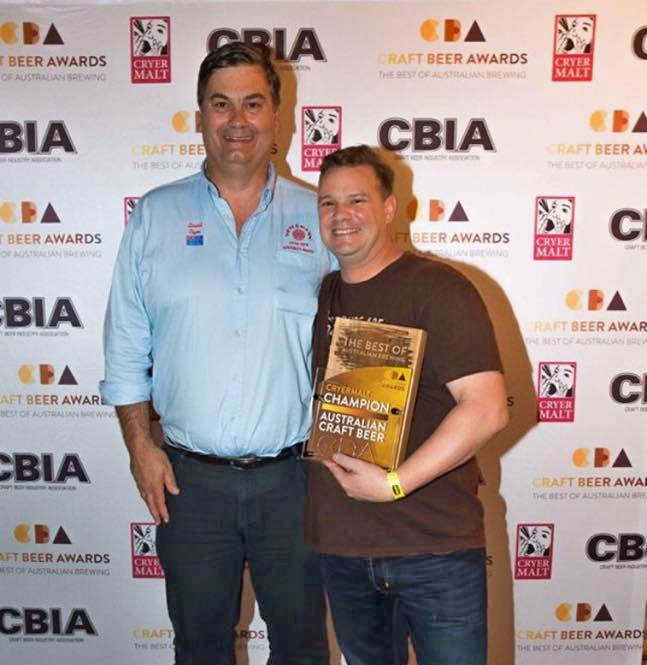 CBIA David Cryer of Cryermalt & Brendan Varis of Feral Brewing Company
